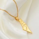 Israel Map Pendant Necklace