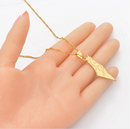 Israel Map Pendant Necklace