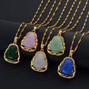 Jade Stone Buddha Pendant Necklace