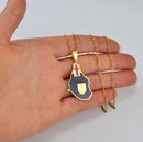 Montserrat Map Pendant Necklace