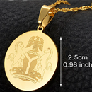 Nigeria Flag Emblem Pendant Necklace