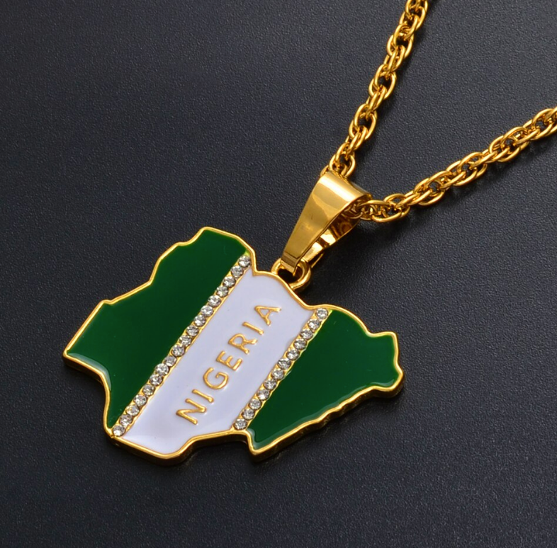 Nigeria pendant necklace
