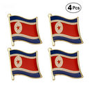 North Korea Flag Lapel Pin
