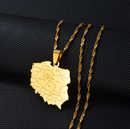 Poland Pendant Necklace with Cities