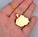 Poland Map Pendant Necklace