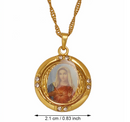 Virgin Mary Christian Pendant Necklace