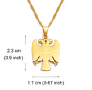 Serbian Eagle Pendant Necklace