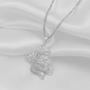Dragon Lucky Charmed Pendant Necklace