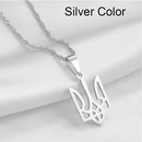 Ukraine Tryzub Pendant Necklace