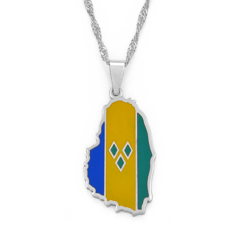 Saint Vincent And Grenadines Pendant Necklace