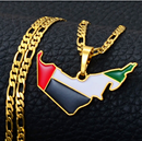 United Arab Emirates Map Pendant Necklace