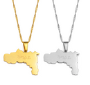 Tigray Map Pendant Necklace