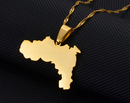 Tigray Map Pendant Necklace