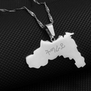 Tigray Map Pendant Necklace