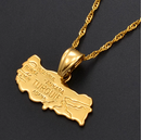 Turkey Map Pendant Necklace