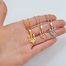 Ukraine Tryzub Pendant Necklace
