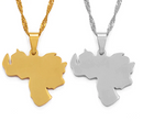 Venezuela Map Pendant Necklace