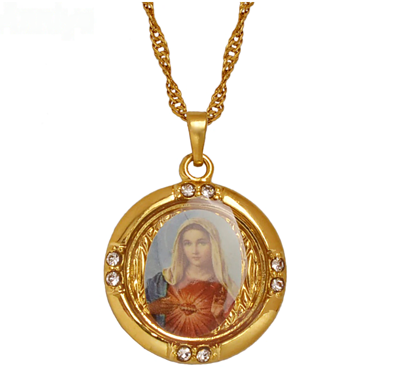 Virgin Mary Christian Necklace