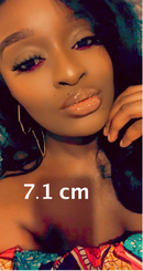 Africa Map Outline Hoop Earrings