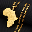 Africa Map Necklace With Country Names