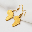 Africa Map Hoop Earrings