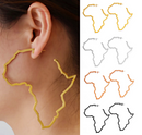 Africa Map Outline Earrings