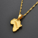 Africa Map Pendant Necklace