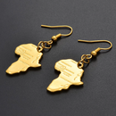 Africa Map Hoop Earrings