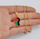 Black Lives Matter Raised Fist Necklace