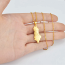 Albania Map with cities Pendant Necklace