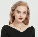 Initial Hexagon Pendant Necklace