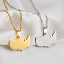 United States Map Necklace