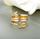 Ankh Cross Multilayer Ring