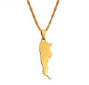 Argentina Map Pendant Necklace