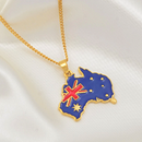 Australia Map Pendant Necklace