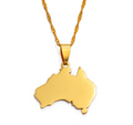 Australia Map Pendant Necklace
