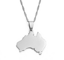 Australia Map Pendant Necklace