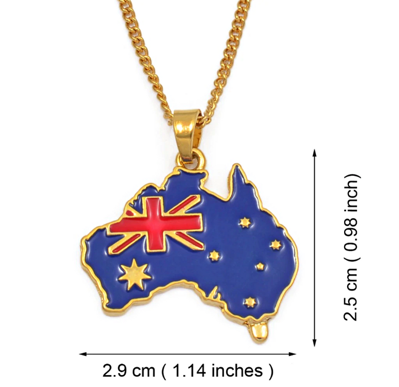 Australia map Pendant Necklace