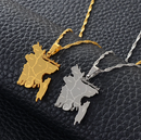 Bangladesh Map with Cities Pendant Necklace
