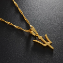 Barbados Trident Pendant Necklace
