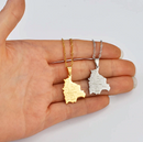 Bolivia Map Pendant Necklace