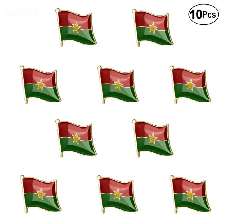 Burkina Faso Flag Lapel Pin