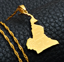 Cameroon Map With Cities Necklace