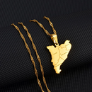 Catalonia Map Pendant Necklace