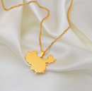 China Map Pendant Necklace