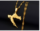 Croatia Map With Cities Pendant Necklace