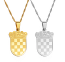 Croatia Trobojnica Pendant Necklace