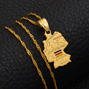 Germany Map Pendant Necklace