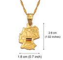 Germany Map Pendant Necklace