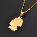 Germany Map Pendant Necklace